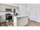 Stylish kitchen with stainless steel appliances, granite countertops, and an island for meal prep at 3639 Olive Grove Ln, Covington, GA 30016