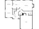 Downstairs floor plan showing kitchen, living room, dining room, and garage at 4028 Elm Trace Dr, Loganville, GA 30052