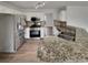Modern kitchen featuring granite countertops, stainless steel appliances, and ample cabinet space at 7782 Wethersfield Dr, Jonesboro, GA 30236