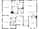 Upstairs floor plan featuring four bedrooms including primary suite, three baths, laundry and hall at 2708 Stockbridge Way, Dacula, GA 30019
