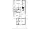 Second-floor floor plan featuring three bedrooms, three baths, laundry, and a walk-in closet at 1733 Hyssop Blvd, Mableton, GA 30126
