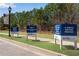 Community signage providing timelines, design trends and location information at 1733 Hyssop Blvd, Mableton, GA 30126