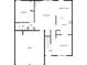 First floor layout featuring a living room, kitchen, dining area, breakfast nook, bedroom, and garage at 1260 Brookstone Cir, Conyers, GA 30012