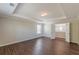 Bedroom featuring hardwood floors, neutral walls, crown molding and a window at 4310 Alysheba Dr, Fairburn, GA 30213
