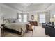 Bright, stylish main bedroom featuring a large bed, sitting area, neutral colors, and plenty of natural light at 685 Trailwood Sw Ln, Marietta, GA 30064