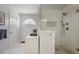 Bright bathroom with a glass-enclosed shower featuring subway tile, a rainfall shower head, and bright lighting at 685 Trailwood Sw Ln, Marietta, GA 30064