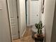 Hallway with neutral tones and a plant, offering a calming transition space within the home at 1281 Rockfield Cir, Norcross, GA 30093