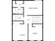 Upstairs floor plan featuring two bedrooms, the primary bedroom, two bathrooms and a hallway at 1444 Twin Branches Se Cir, Marietta, GA 30067