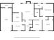 Detailed floor plan showcasing the layout of a house with a garage, kitchen, and primary bedroom at 1389 Ling Dr, Austell, GA 30168