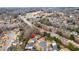 Aerial view showing the property's location within a well-established neighborhood surrounded by mature trees at 1900 Sanborne Way, Dacula, GA 30019