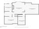 Unfinished basement layout showing dimensions of available space at 1900 Sanborne Way, Dacula, GA 30019