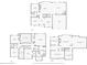 Complete floor plan showcasing the layout of the first and second floor, plus the basement at 1900 Sanborne Way, Dacula, GA 30019