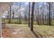 View of the backyard featuring mature trees and lush greenery at 35 Adair Dr, Marietta, GA 30066