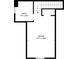 Upstairs floor plan showing a large bonus room and an adjacent bathroom at 1710 River Mill Ne Trl, Conyers, GA 30012