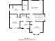 Detailed floorplan with measurements of bedrooms, bathrooms and laundry at 708 Players Ct, Woodstock, GA 30189