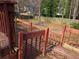 Wooden backyard deck overlooking spacious yard at 805 Wayside Dr, Lawrenceville, GA 30046