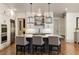 Modern kitchen with granite countertops, stainless steel appliances, and a large island at 2146 Wolbert Trl, Marietta, GA 30062