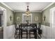 Charming dining room with modern lighting and decor at 2920 Glenda Ct, Loganville, GA 30052