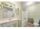Clean bathroom with a shower and tub combo at 240 Village Square Dr, Woodstock, GA 30188
