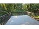 Spacious deck with gray wood and forest view at 409 Arbor Ridge Dr, Stone Mountain, GA 30087