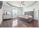 Main bedroom with tray ceilings and ensuite bath at 1243 Old Villa Rica Rd, Dallas, GA 30157