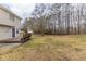 Wide open backyard featuring a wood deck and many mature trees at 116 Black Oak Ct, Stockbridge, GA 30281