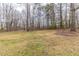 Spacious backyard featuring a blend of grass, bare earth, and mature trees at 116 Black Oak Ct, Stockbridge, GA 30281