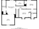 Detailed floor plan showing the layout of the bedrooms, bathrooms, and walk-in closet at 116 Black Oak Ct, Stockbridge, GA 30281