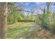 Large backyard with mature trees, plenty of room for activities, and a privacy fence at 391 S Bend Se Ave, Atlanta, GA 30315