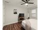 Minimalist bedroom with neutral tones, hardwood floors, and plenty of space at 541 Benmac Se Rd, Smyrna, GA 30080