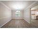 Inviting dining room displaying durable flooring, neutral walls, and stylish lighting at 3534 S Portsmouth Cir, Lithonia, GA 30038