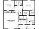 Detailed second floor floorplan showcasing the layout, dimensions, and room names at 3534 S Portsmouth Cir, Lithonia, GA 30038