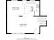 Floor plan of the second story featuring a dining area, kitchen, and living room at 2653 Williamsburg Dr, Decatur, GA 30034