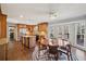 Well-lit kitchen with stainless steel appliances, center island, and adjacent breakfast area at 2805 Roxburgh Dr, Roswell, GA 30076