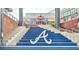 Staircase with Atlanta Braves logo, part of a vibrant entertainment complex with dining and attractions at 3255 Hilltop Cir, Marietta, GA 30066