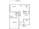 Layout showcases a spacious floor plan with a great room, kitchen, bedrooms, bathrooms, and double garage at 3255 Hilltop Cir, Marietta, GA 30066