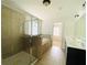 Bathroom with walk-in shower, soaking tub, and double vanity sinks at 1159 Fort Marcy Park, Lawrenceville, GA 30044