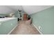 Bedroom with sitting chair, carpet flooring and ceiling fan at 22107 Harvest Ridge Ln # 22, Alpharetta, GA 30022