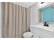 Bathroom with a white vanity and modern finishes at 2344 Hollyridge Sw Dr, Marietta, GA 30060