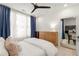 Bedroom offers a light-filled view to attached office space at 383 Pratt Se Dr # 503, Atlanta, GA 30315