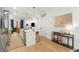 Open-concept kitchen with stainless steel appliances that flows into the dining and living areas at 383 Pratt Se Dr # 503, Atlanta, GA 30315