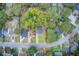 Bird's-eye view of the home highlighting its location within a residential neighborhood at 1351 Eason Nw St, Atlanta, GA 30314