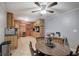 Eat-in kitchen features wood cabinets, stainless steel appliances, and lots of room at 224 E Felton Rd, Cartersville, GA 30121