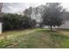 Spacious backyard with a combination of grass and bare spots, mature trees, and privacy fence at 2800 Barnwood Xing, Duluth, GA 30097
