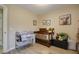 Neutral Bedroom with wood-paneled crib and changing table at 2800 Barnwood Xing, Duluth, GA 30097