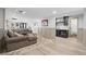 Open living room with wet bar area, comfortable seating, and stylish décor at 65 Gatewood Dr, Marietta, GA 30068