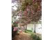 Beautiful backyard with pink blossoms and a serene lake view at 2382 Merrymount Dr, Suwanee, GA 30024