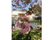 Exterior view of the backyard showing mature trees and lush landscaping at 2382 Merrymount Dr, Suwanee, GA 30024