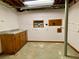 Basement with cabinets and vintage fixtures at 6787 Hembree Dr, Austell, GA 30168