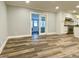 Open concept kitchen with stainless steel appliances, granite counters, and an island at 6787 Hembree Dr, Austell, GA 30168
